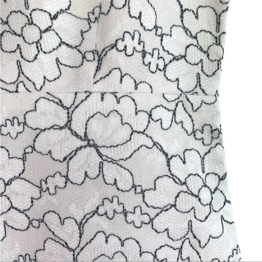 🔥🆕 KATE SPADE New York Linen and Lace Floral Dress size 4